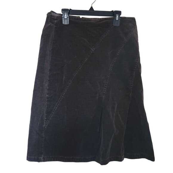 SCAPA Velour Black Fit & Flare Black Skirt‎ Y2K 90'S Academia Outdoor Relaxed 40 - Picture 1 of 5